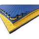 Детски килим EVA XXL, PROCART, 100x100 см, дебелина 2 см, двустранно, жълто/синьо