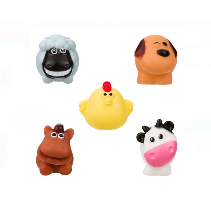 5 db-os fürdőjáték készlet, Haszonállatok