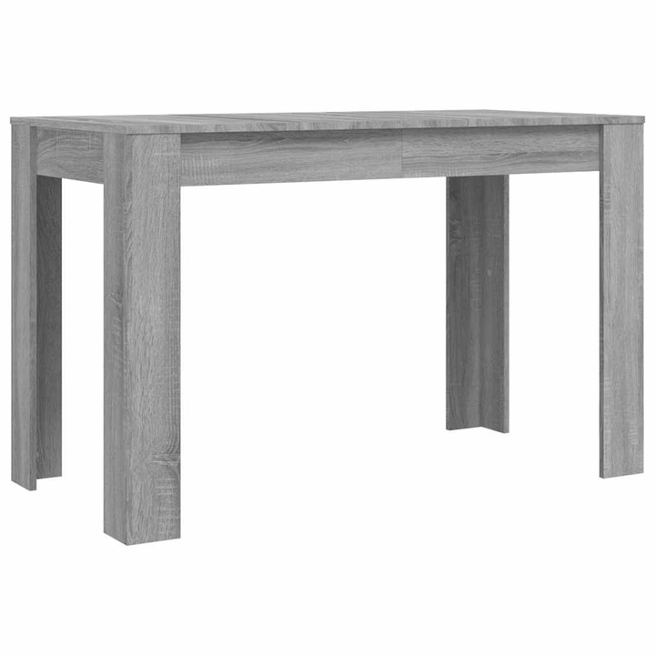 Masa de bucatarie vidaXL, sonoma gri, 120x60x76 cm, lemn prelucrat 838190