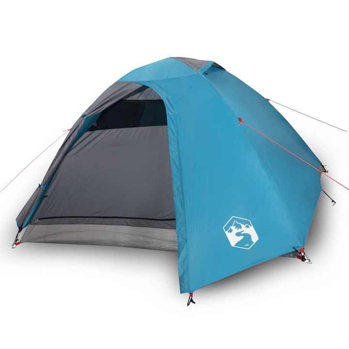 vidaXL 4 személyes kék vízálló kupolás kempingsátor 3.8 kg