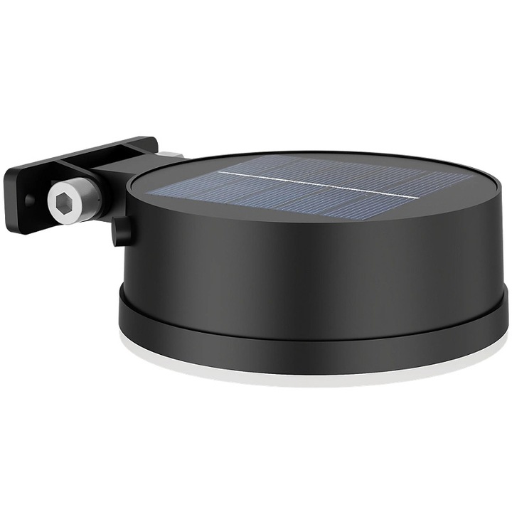 Lampa LED solara Philips Vynce SR WA RD, cu senzor lumina, 1.5W, 200 lm, lumina alba calda (2700K), IP44, Negru