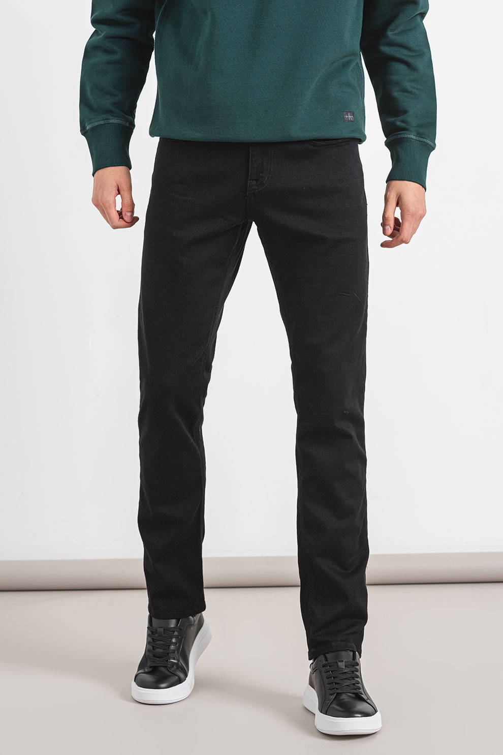 Tommy Jeans, Blugi slim Scanton, Negru, W33-L32