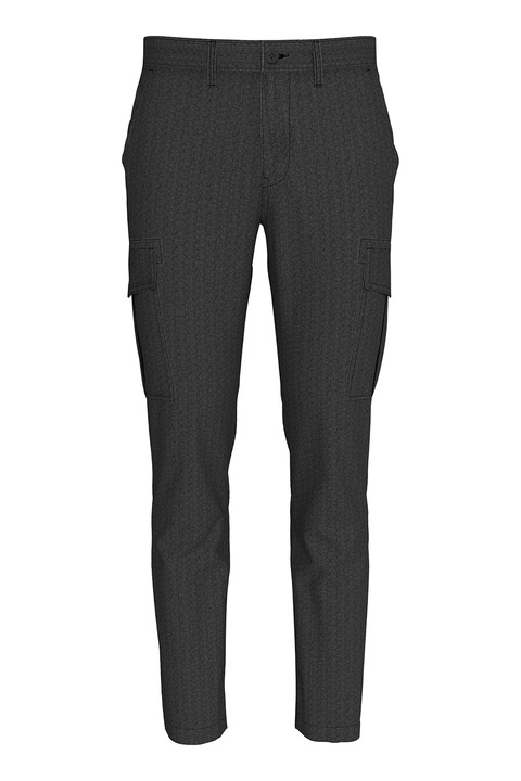 Tommy Jeans, Pantaloni cu buzunare laterale, Negru/Gri inchis