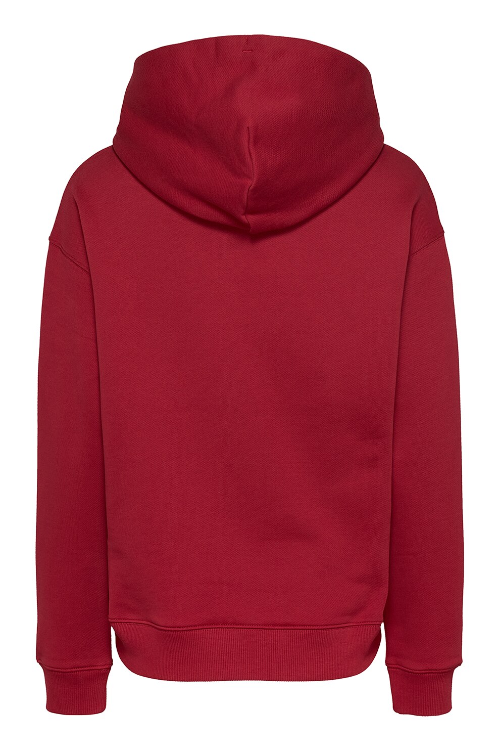 Tommy Jeans, Hanorac cu buzunar kangaroo si logo discret, Rosu, XS