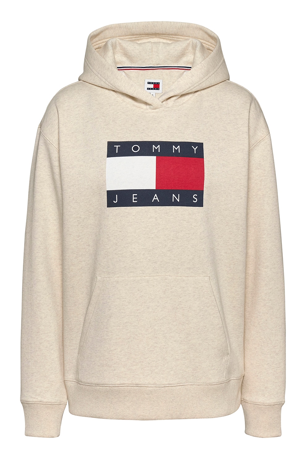 mayu♡　0724 Tommy Jeans, Hanorac cu logo si buzunar kangaroo, Rosu, Albastru