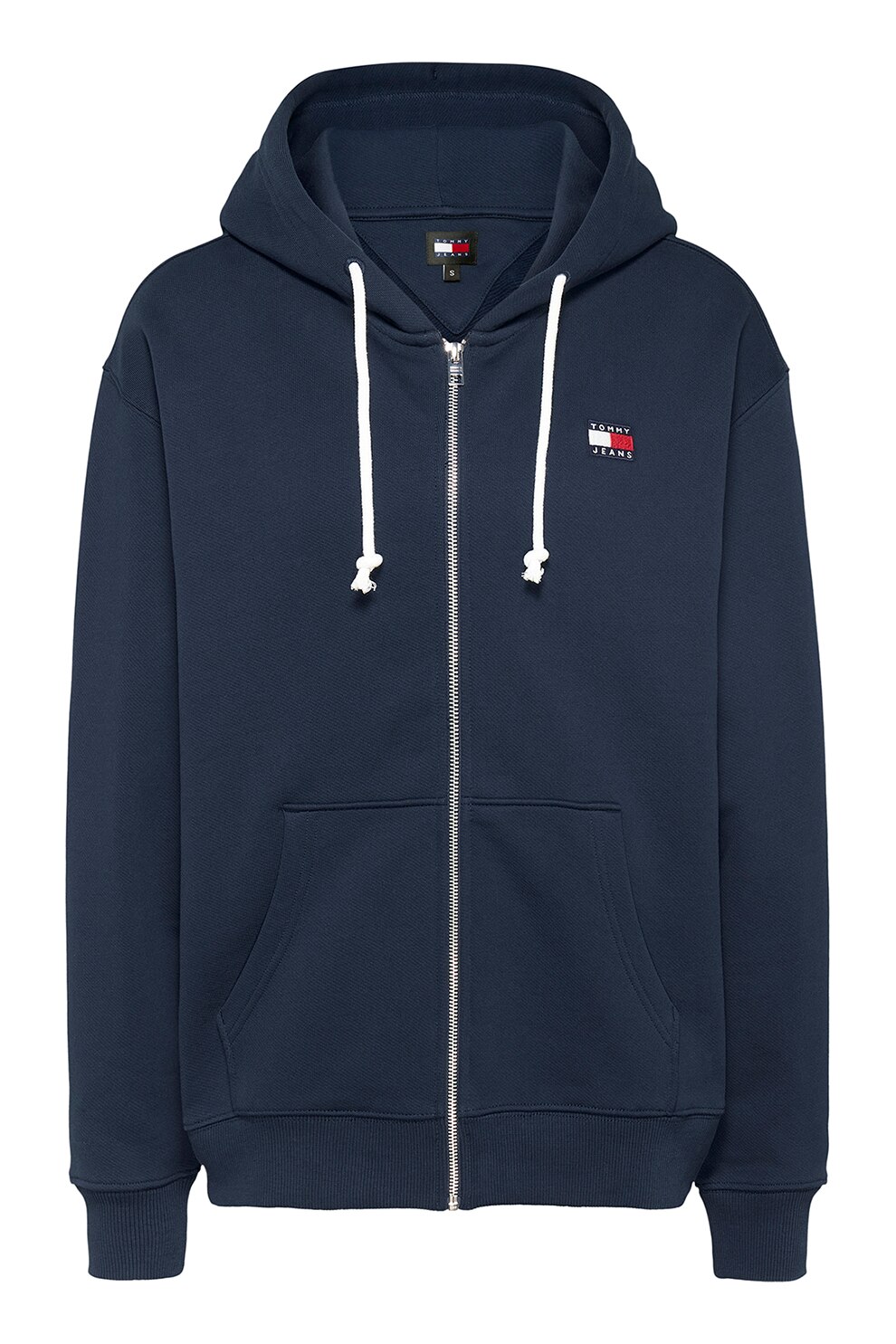 non♡ Tommy Jeans, Hanorac cu fermoar si buzunare oblice, Bleumarin, S