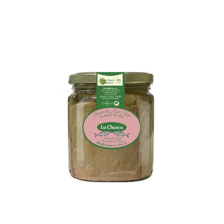 Ton rosu in ulei de masline, La Chanca, 225 g