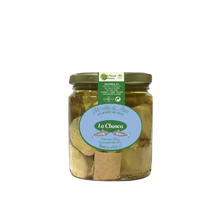 Obrajori de ton in ulei de masline, La Chanca, 225 g