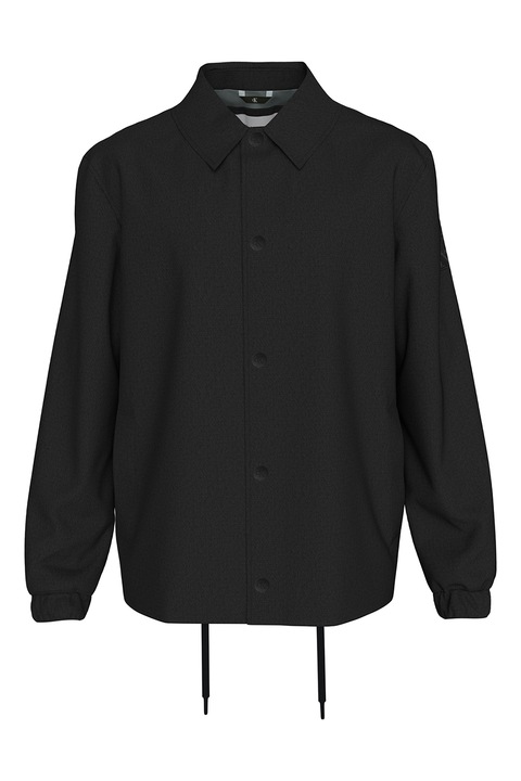 CALVIN KLEIN JEANS, JAcheta din amestec de lyocell cu capse, Negru