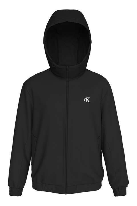 Зимно яке CALVIN KLEIN JEANS, Вата и качулка, 2XL, Черен