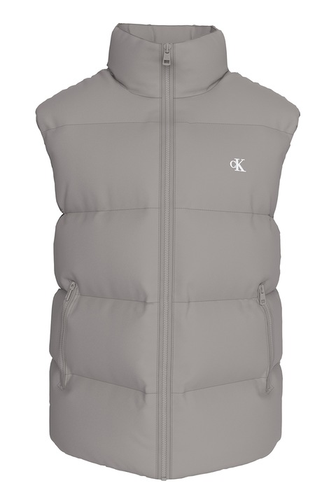 CALVIN KLEIN JEANS, Vesta cu umplutura de puf din material rezistent la apa, Gri cenusiu, M