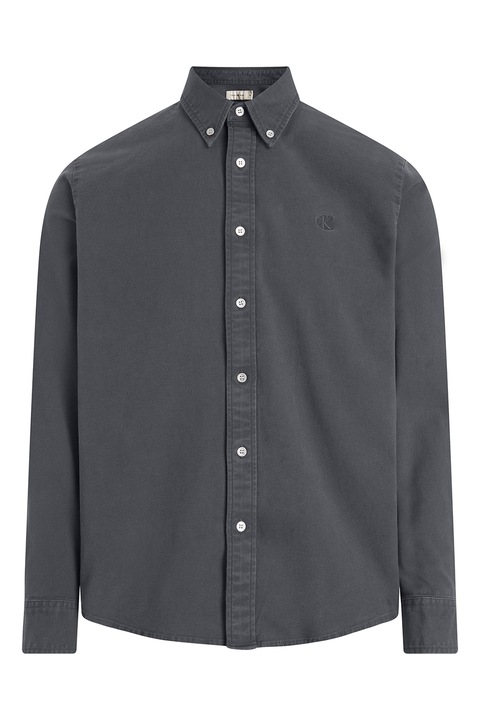 CALVIN KLEIN JEANS, Camasa cu guler cu nasturi, Gri, L