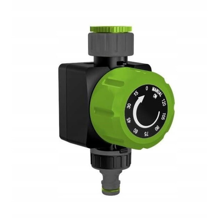 Temporizator de irigat Stalco, 120 min, Verde/Negru