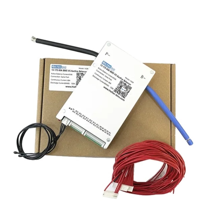Töltőmodul, Active Balance, 8-17S, 60 A, Lifepo4 / Li-Ion / Lto, Bluetooth