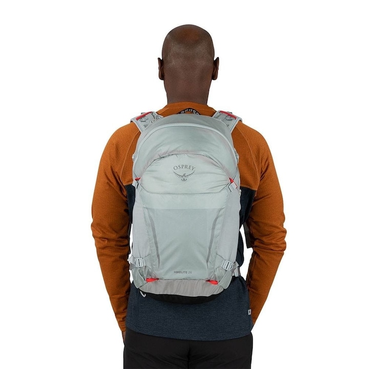 Туристическа раница, Osprey, Hikelite 26, унисекс, найлон, черна, 26л, 31х51х25.5см