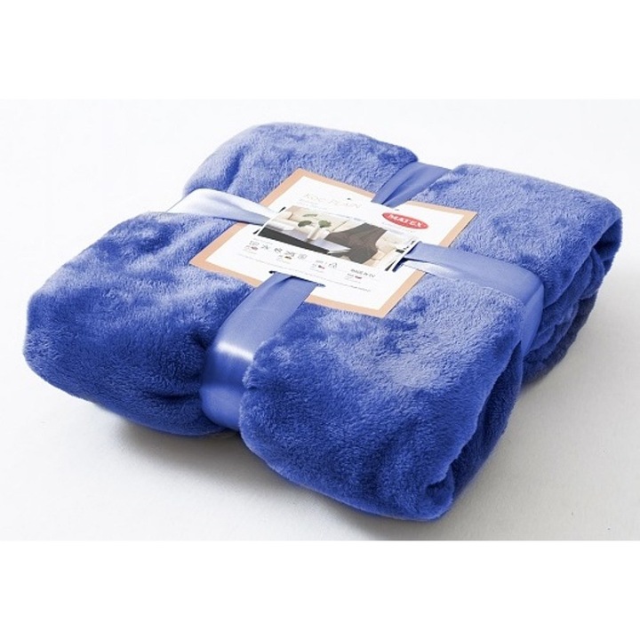 MATEX Plain babatakaró, mikroszálas, kobaltkék, 150x200cm