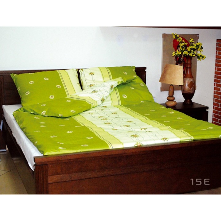 Fata de perna Karo, bumbac, 50x60cm, verde