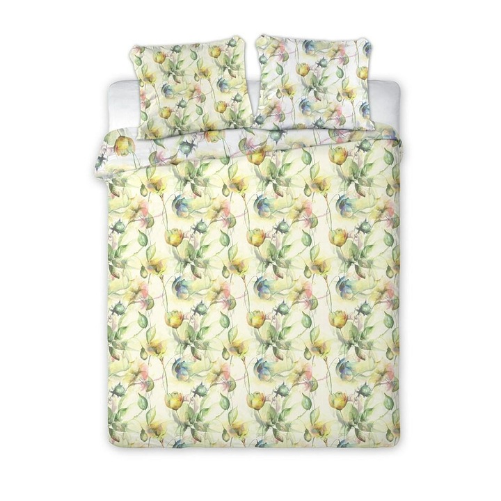 Faro szatén ágyneműhuzat 140x200 zöld