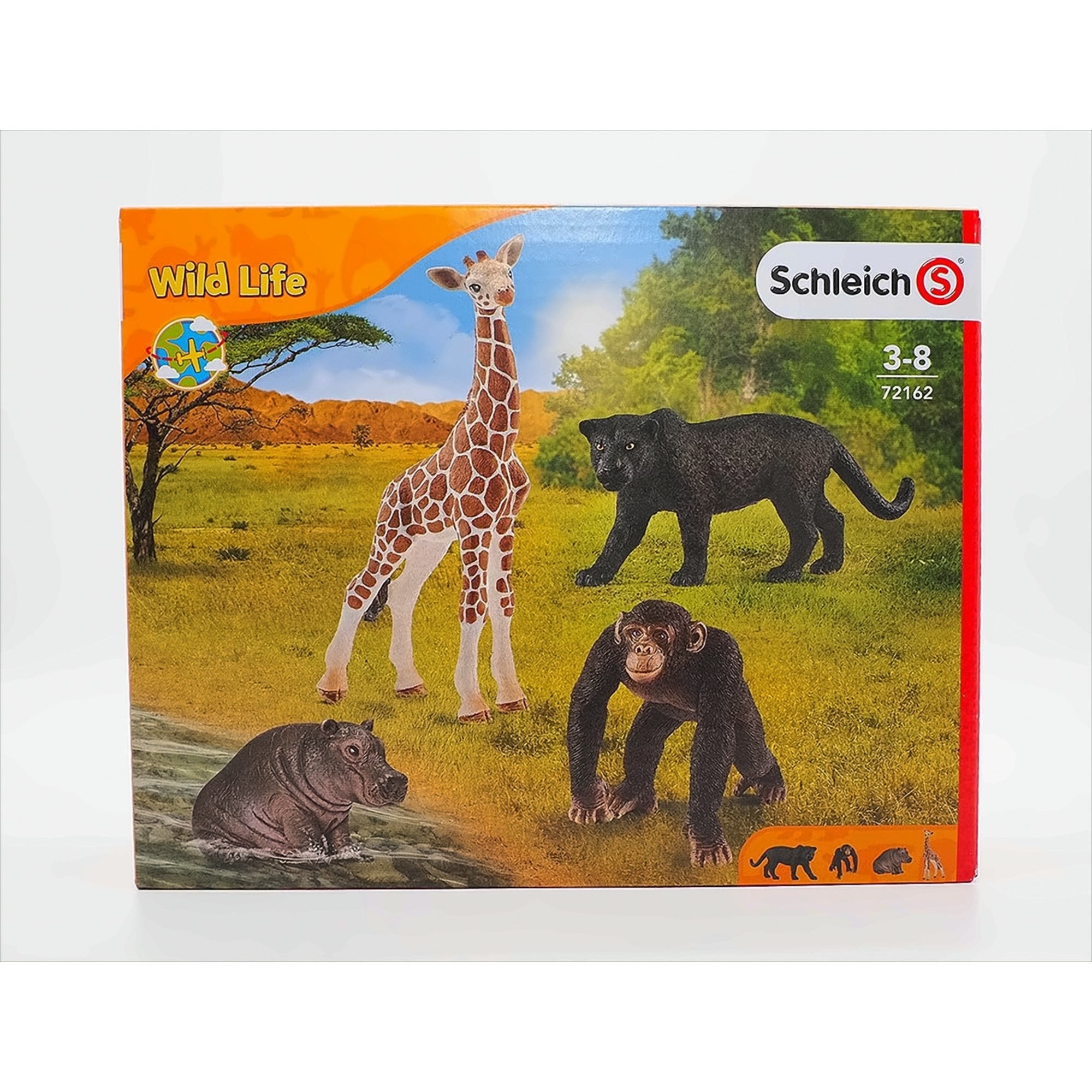 Schleich 42736 Wild Life Set De Démarrage Afrique – Figurines Animaux 8 X 25 X 19 Cm, Dès 3 Ans, Imagination Et Apprentissage