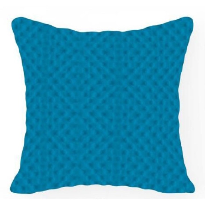 Fata de perna decorativa, poliester, 40x40cm, turcoaz inchis