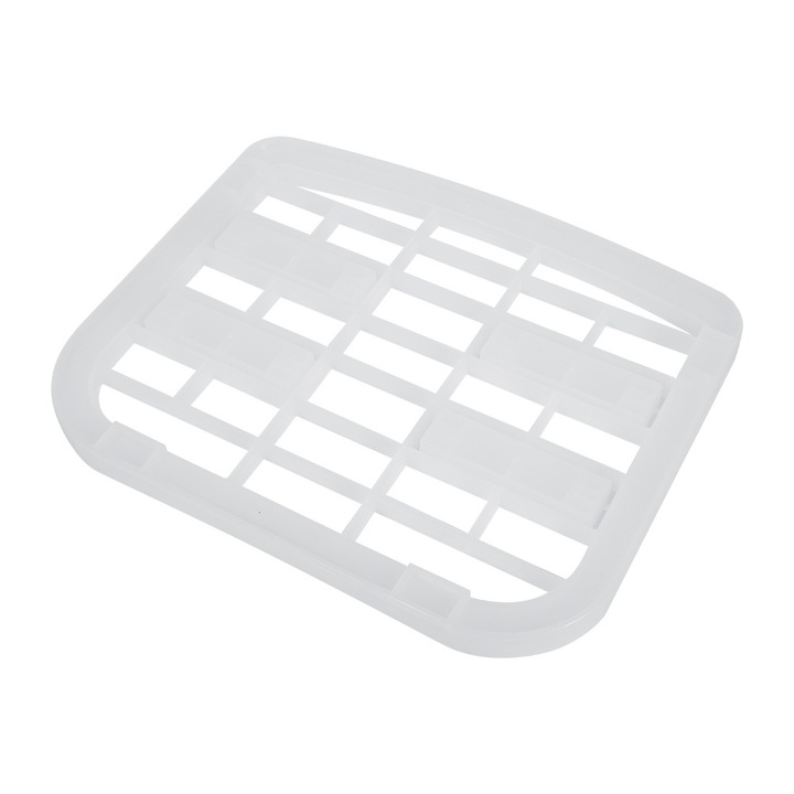 Scurgator pentru vase QttvbTna, pliabil, alb, 25.6x20.8x8.5cm