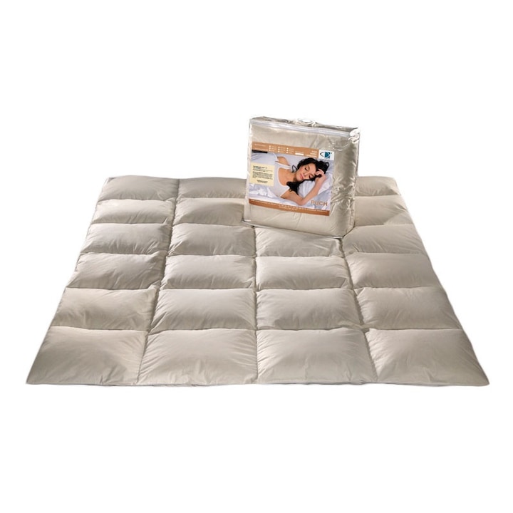 Pilota AMW, 90% puf, 10% pene, 140x200cm, ecru, 2000g