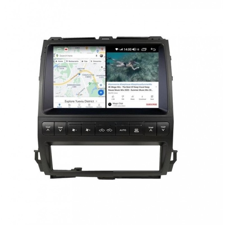 Multimédia rendszer navigációval ZT, TOYOTA LAND CRUISER PRADO J120 / LEXUS GX470 2002-2009 9", 8+4+64, 9366