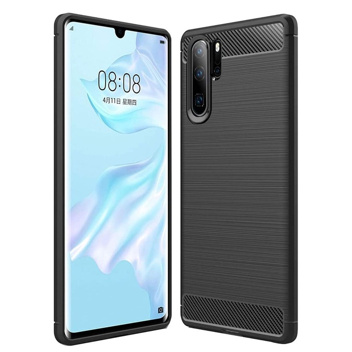 Калъф fixGuard Carbon Silicone за Huawei P30 Pro / P30 Pro New Edition - Black