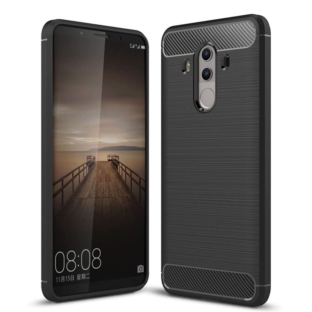 Husa Carbon Stripe pentru Huawei Mate 10 Pro, Negru