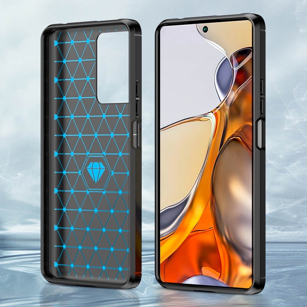 Husa pentru Xiaomi 11T / 11T Pro - Techsuit Carbon Silicone - Black