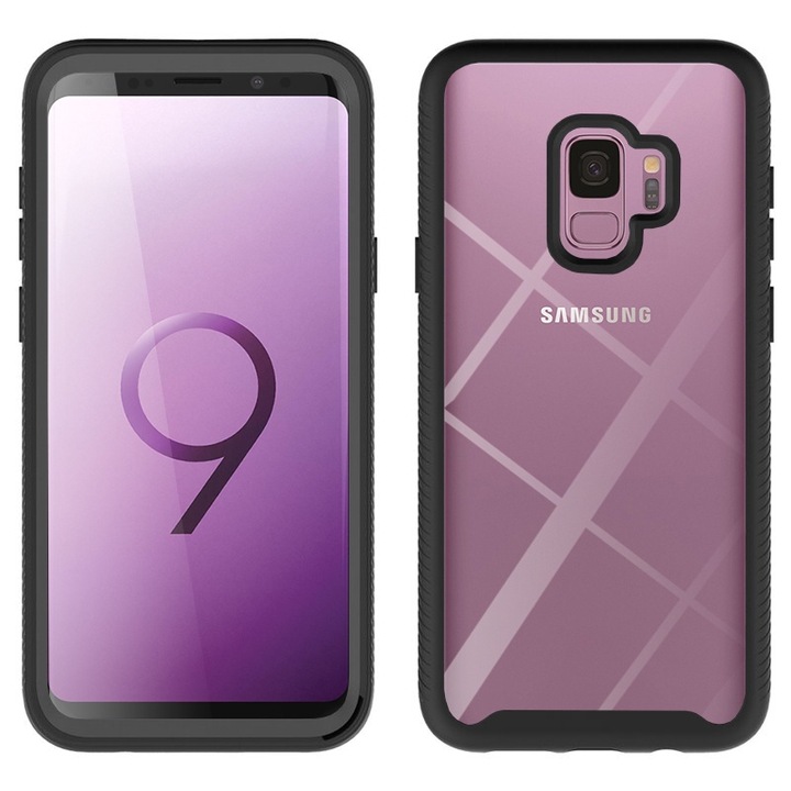 Калъф fixGuard Defense360 Pro + Screen Protector за Samsung Galaxy S9, Black