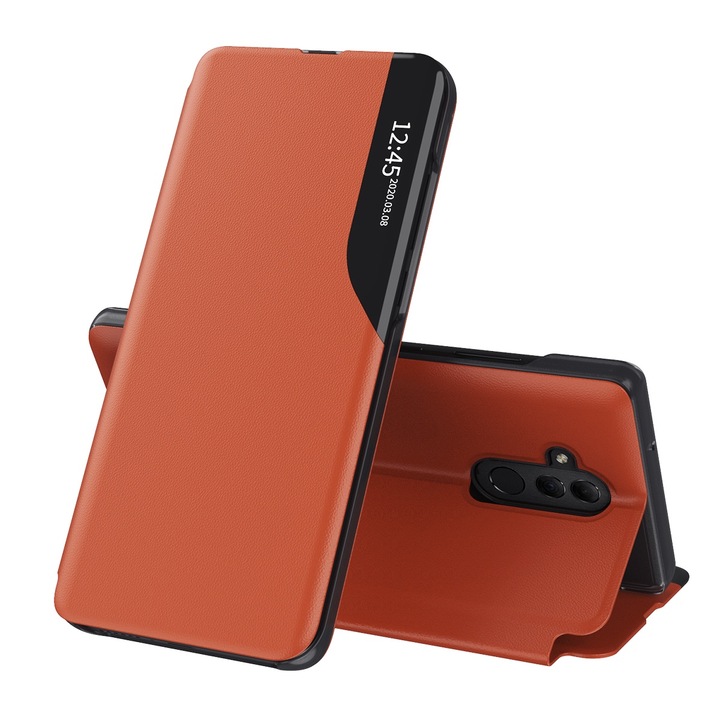 Калъф с висока защита за Huawei Mate 20 Lite, Urban Sol, P60, Екологична кожа, Orange Touch