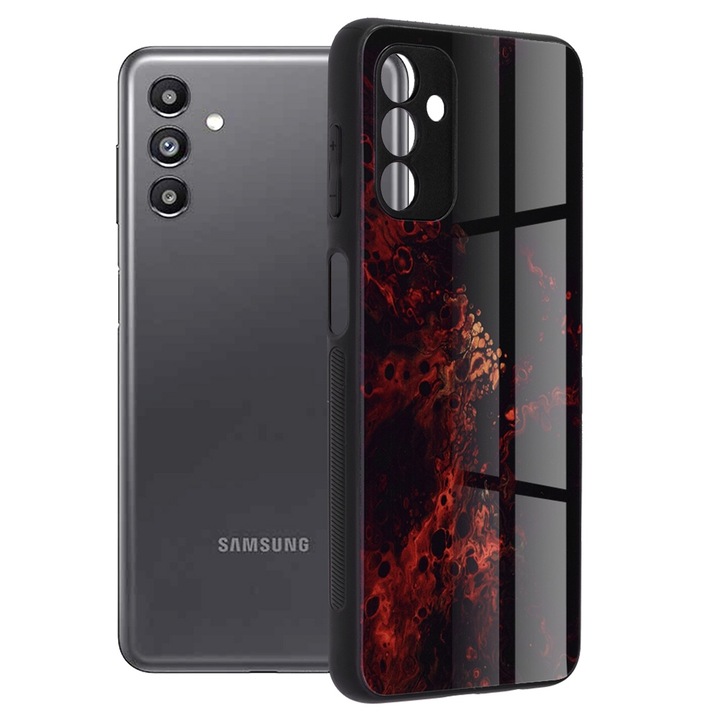 Калъф с висока степен на защита за Samsung Galaxy A13 5G/A04s, Urban Sol, I18, твърда пластмаса, елегантна рубинена мъглявина