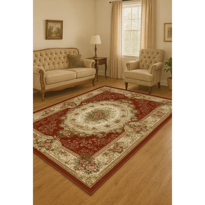 Covor Clasic, Home Vista, Lotos 1529, Grena, 250x350 cm