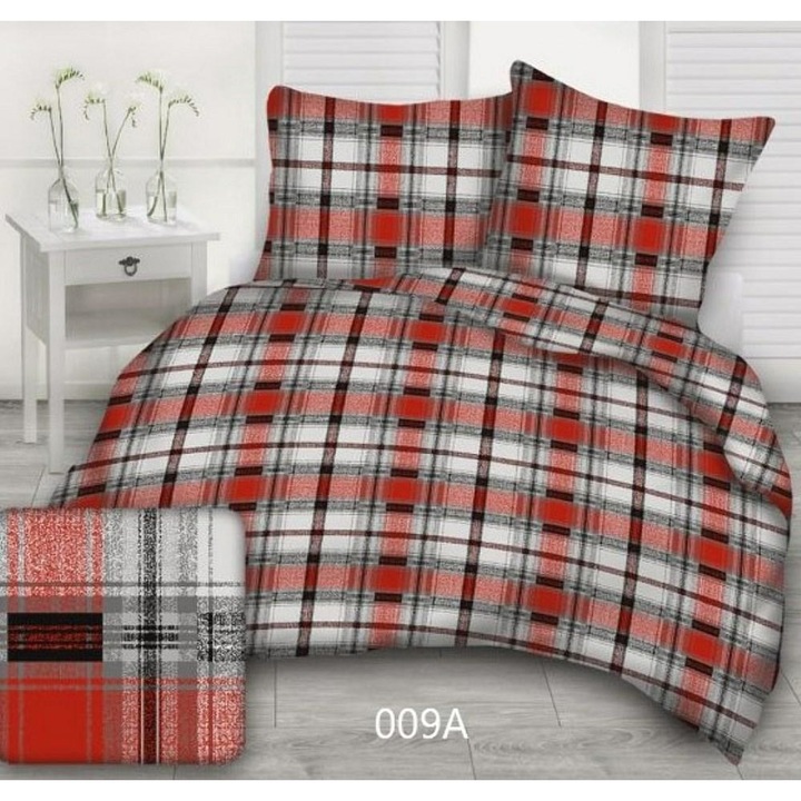 Feta de perna Karo, bumbac, 70x80cm, rosu