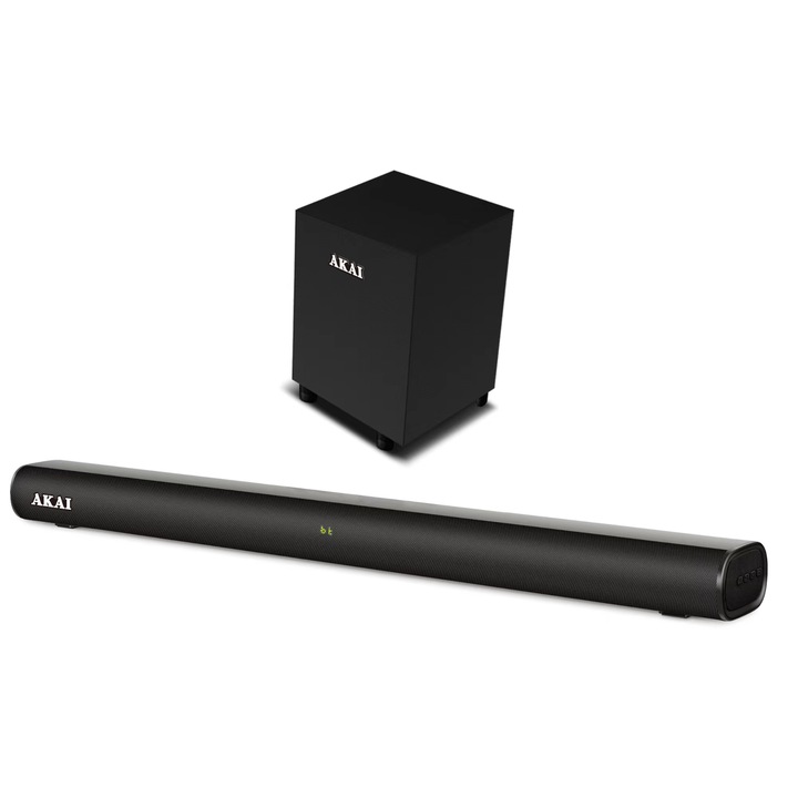 Саундбар AKAI ASB-20CSW, 2.1ch, 2x20W, Субуфер 1x40W, Bluetooth 5.3, Черен