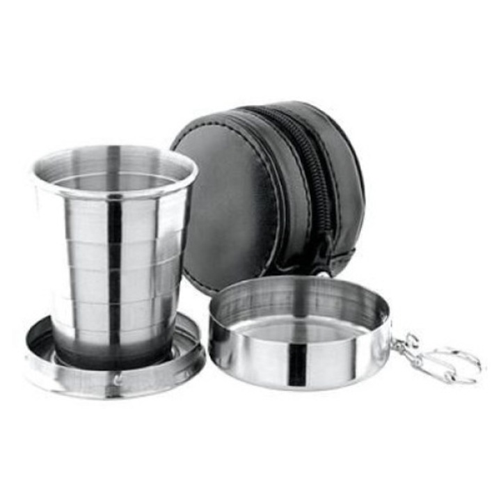 Сгъваема чаша Gadget Master, Неръждаема стомана, 70 мл