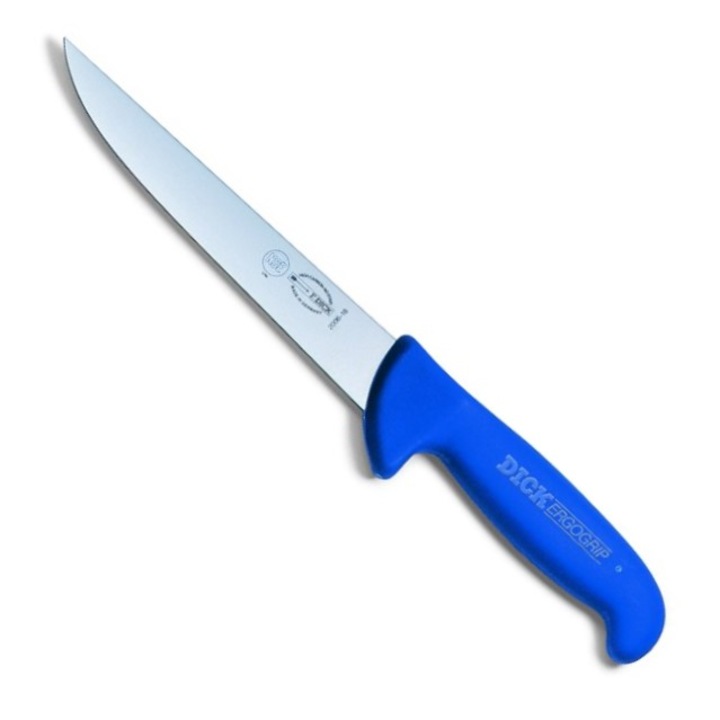 Cutit dezosare ErgoGrip, DICK, otel, maner ergonomic, 18 cm, albastru/argintiu