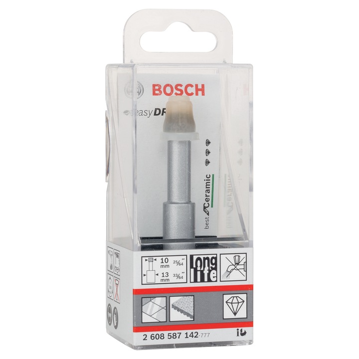 Burghiu diamantat Bosch Easy Dry Best for Ceramic, gaurire uscata, 10 mm
