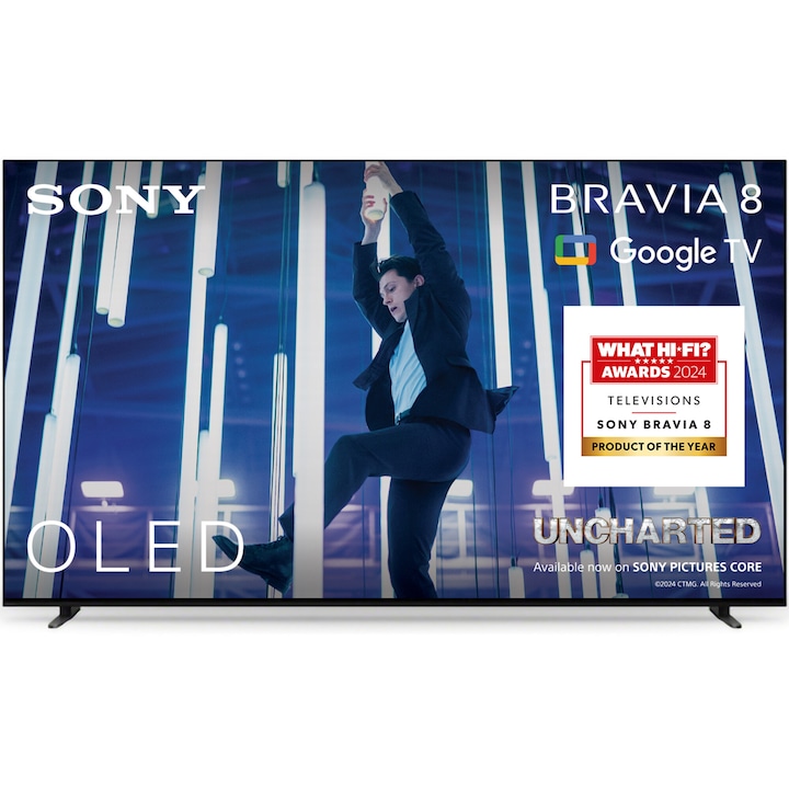 Телевизор Sony BRAVIA 8 OLED 65XR80, 65" (164 см), Smart Google TV, 4K Ultra HD, 100 Hz, Клас E (Модел 2024)