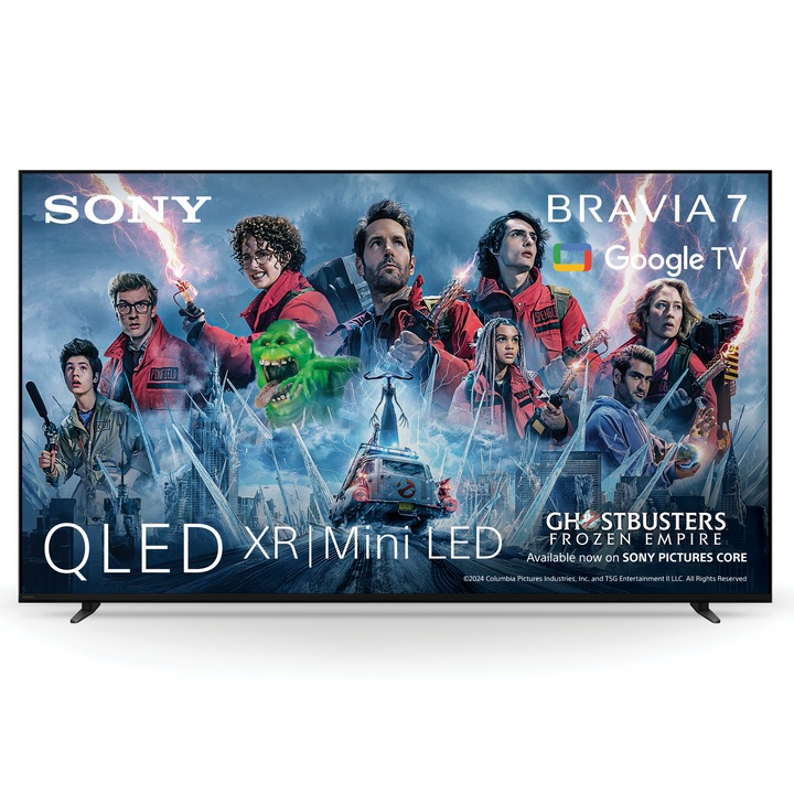 Телевизор Sony BRAVIA 7 QLED XR l Mini LED 85XR70, 85" (215 см), Smart Google TV, 4K Ultra HD, 100 Hz, Клас C (Модел 2024)