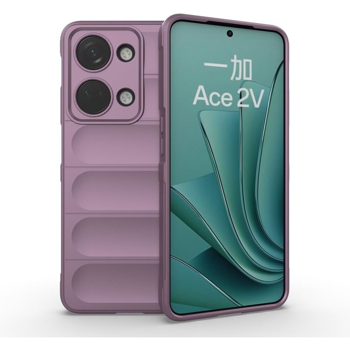 Калъф за телефон, съвместим OnePlus Nord 3, течен силикон, лилав