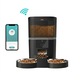 Hranitor automat Pawty™ Dual Bowl pentru Caini si Pisici, Aplicatie Telefon, Doua boluri, Controlul Portiei, Programare Automata, Plan de Hranire, Istoricului Meselor, Capacitate 6L, Alimentare Dubla, Wi-Fi 2.4 Ghz, Negru