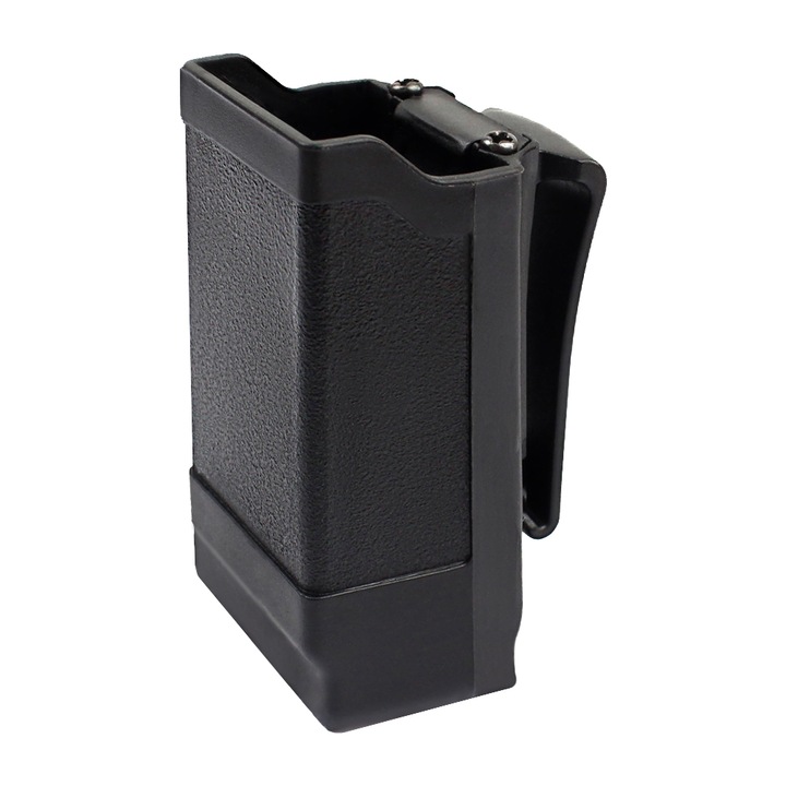 Port Incarcator pentru Pistolcu prindere pe centura, Minetgnon®, pentru pistol, ABS, 9x4x4 cm, Negru