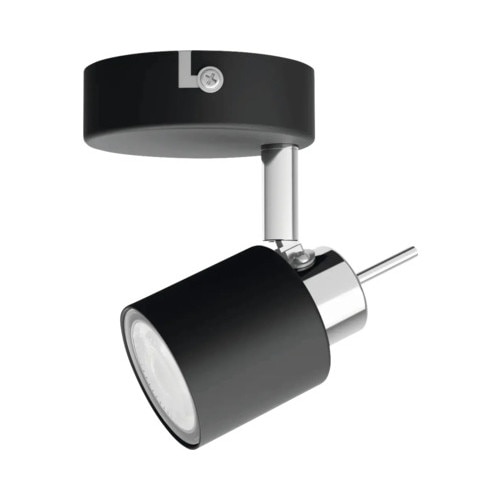 Spot Aplicat Meranti Gu10 Max. 1x35w, Metal/negru