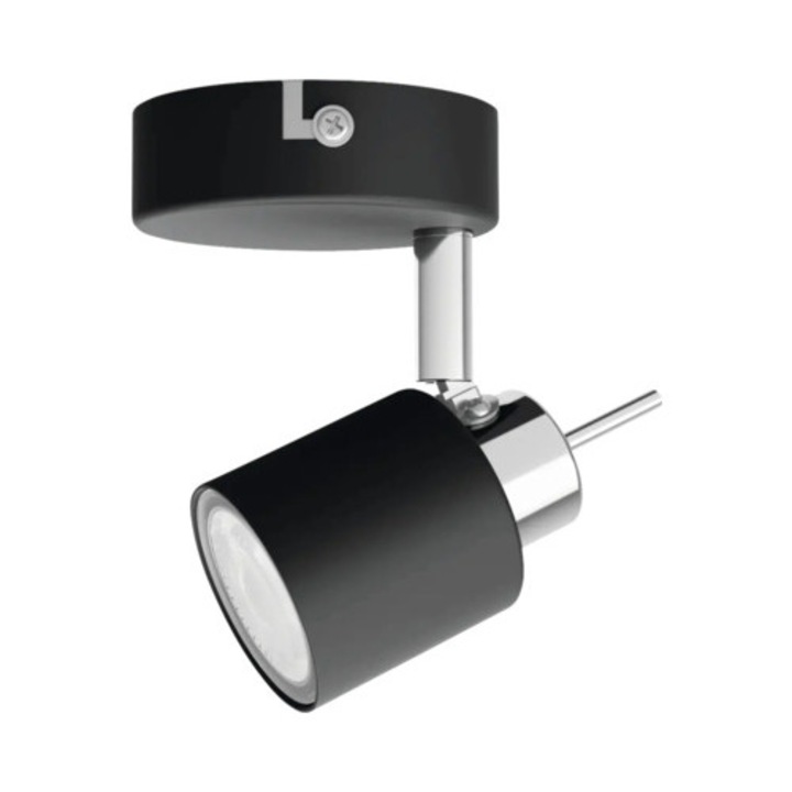 Spot Aplicat Meranti Gu10 Max. 1x35w, Metal/negru