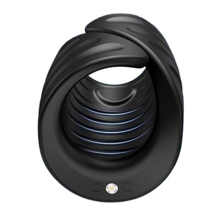 Masturbator Ajustabil Jermyn cu 9 Moduri de Vibratii, Silicon, Negru