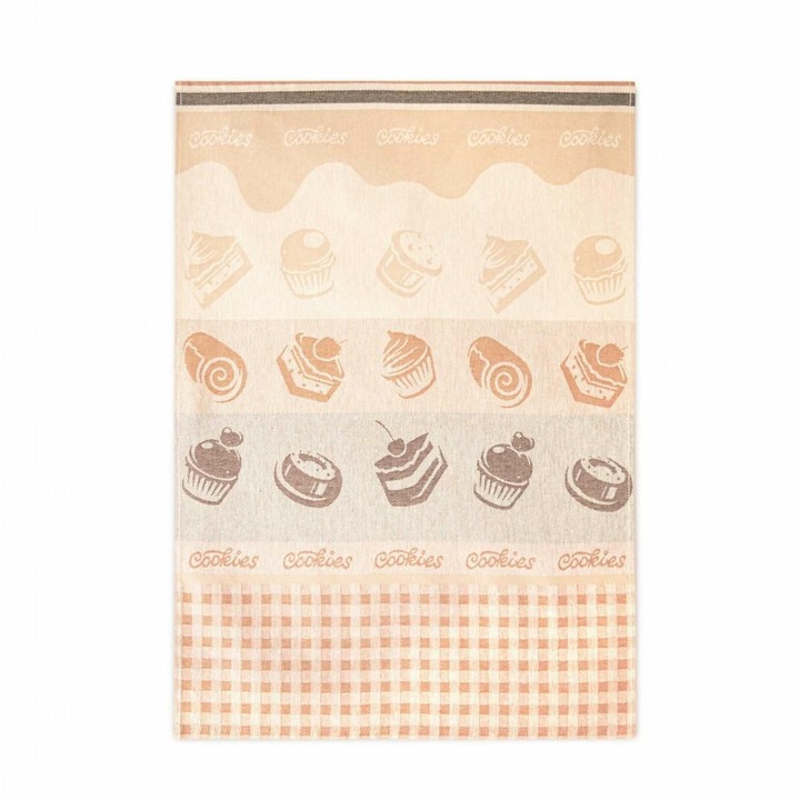 Кухненска кърпа Zwoltex, 3 части, 100% памук, бежов, 50x70см/30x50см