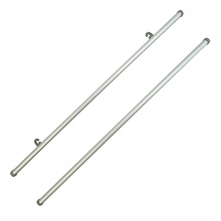 Set 2 sine pentru montarea afiselor si a bannerelor luminoase, 3M, Aluminiu, 85cm, Gri / Argintiu