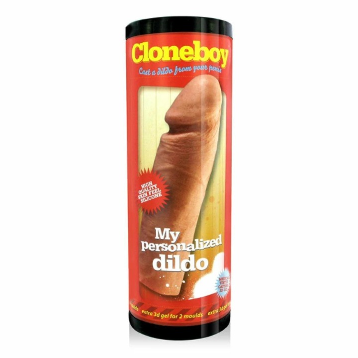 Set Cloneboy Dildo pentru clonarea penisului, include gel 3D si inel erectil, Nude